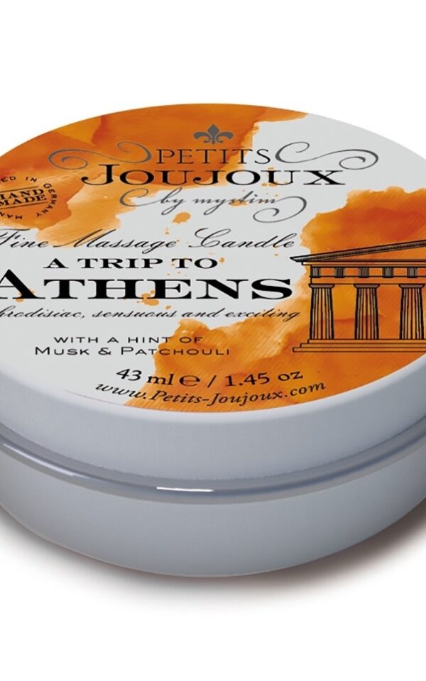 Petits Joujoux: massagekaars A Trip To Athens musk en patchouli