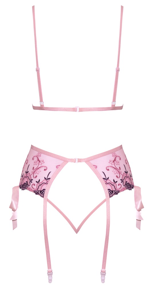 3-Delige roze lingerie-set (5)