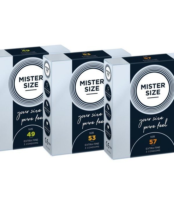 Mister Size PasPakket ultradunne condooms 49-53-57 mm