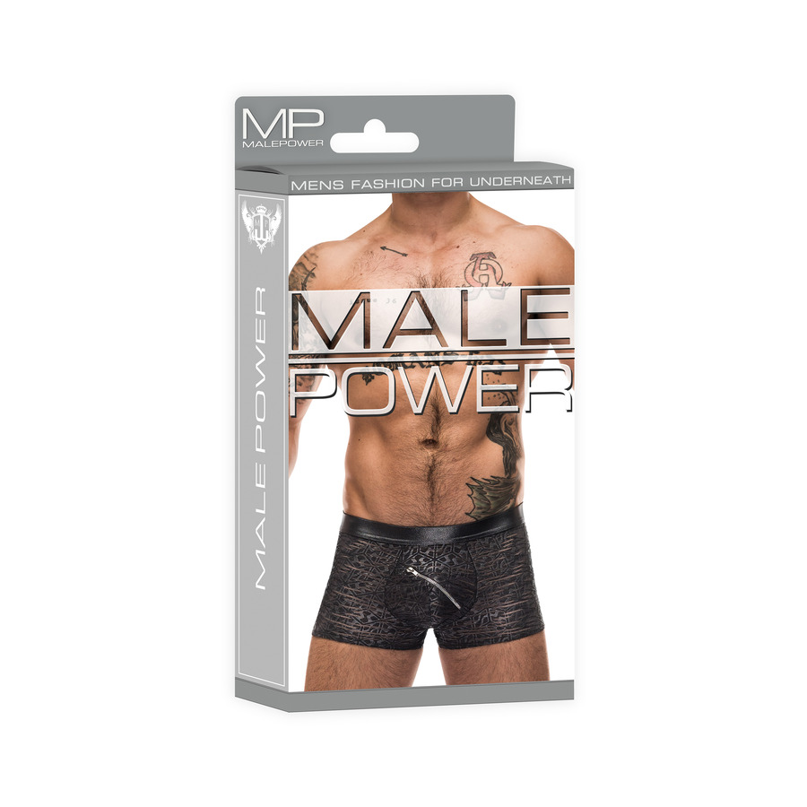 122247B Male Power Zwarte zip-it boxer verpakking