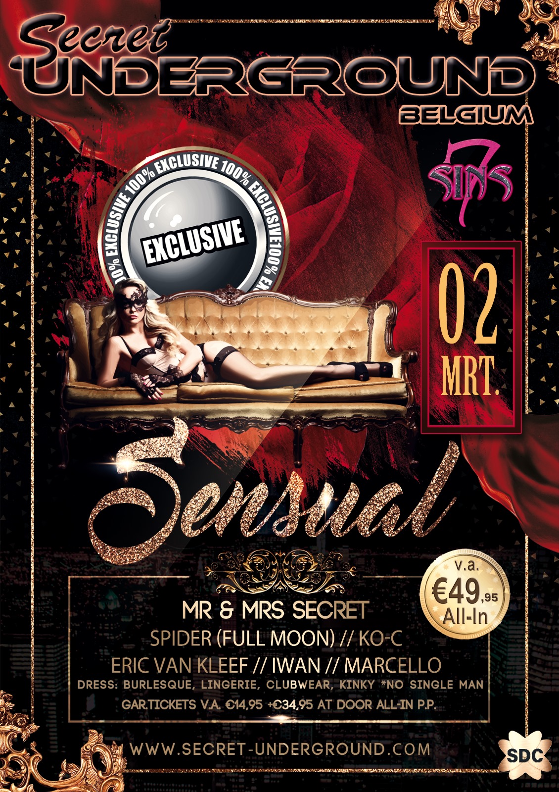 Secret Underground Sensual 2 maart